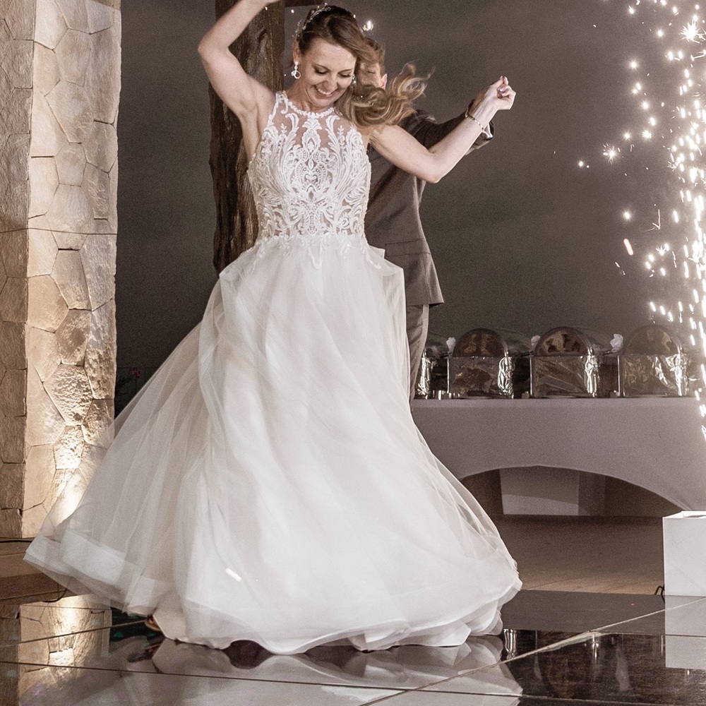 My beautiful halter wedding dress!